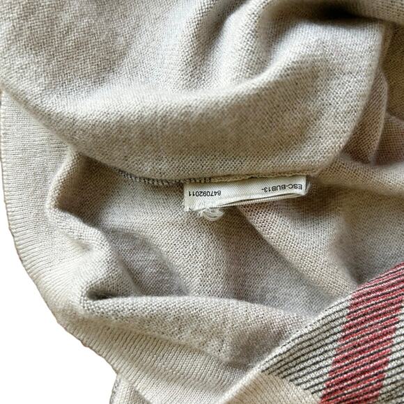 Burberry Brit Nova Checkered Cashmere Wool Sweater Women’s Size M - Picture 4 of 6